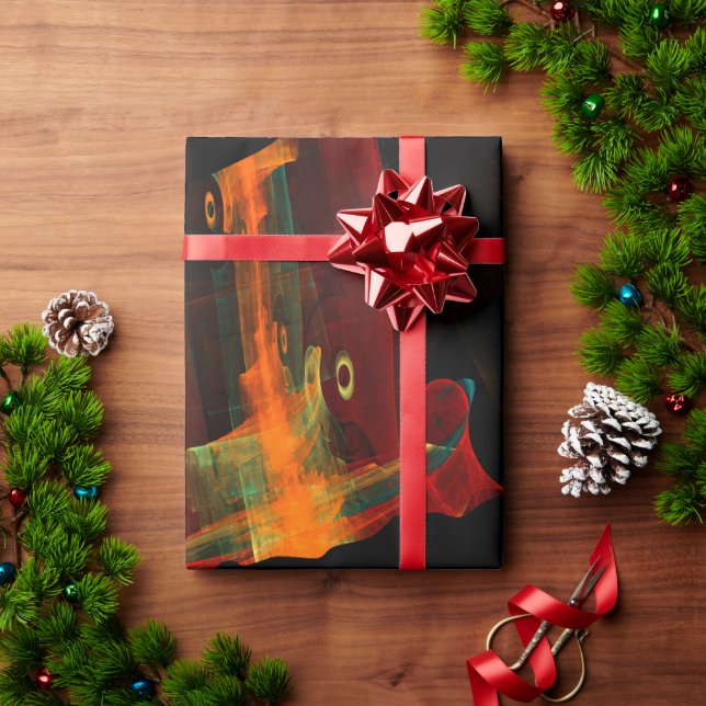 Papel De Presente Clássico Moderno Elegante Tendência Padrão #903 Ca (Presente de Natal)