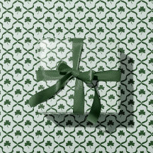 Clássico Trevo de Três Folhas em Verde de St. Patr