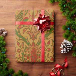 Papel De Presente Clássico Vintage William Morris Natal