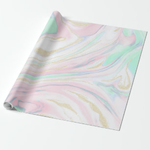 Papel De Presente Classy marbleized abstract design