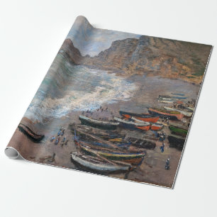 Papel De Presente Claude Monet - A praia em Etretat