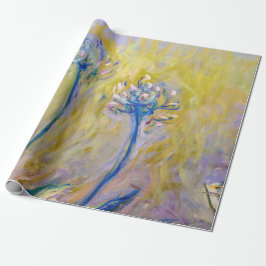 Papel De Presente Claude Monet - Agapanthus