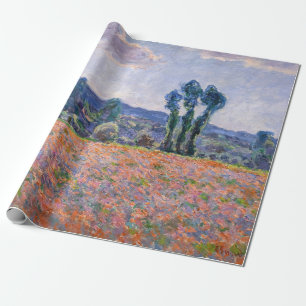 Papel De Presente Claude Monet - Campo de Papoulas 1890 (Giverny)
