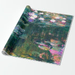 Papel De Presente Claude Monet - Lírios Água (1917)<br><div class="desc">Claude Monet é uma série de pinturas famosa criadas pelo impressionista francês no ano de 1917. Esta série mostra o querido jardim aquático de Monet, que ele cultivou em sua casa em Giverny, França. A pintura "Lírios de Água" desta série mostra o estilo de Monet que captura a essência da...</div>
