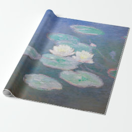 Papel De Presente Claude Monet - Lírios De Água, Efeito Da Noite