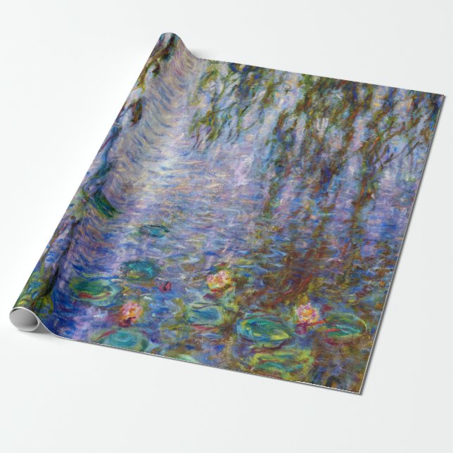 Papel De Presente Claude Monet - Lírios Hídricos (Desenrolado)