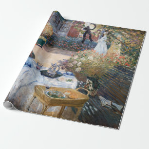 Papel De Presente Claude Monet - O Almoço, painel decorativo