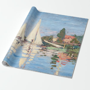 Papel De Presente Claude Monet - Regatas em Argenteuil