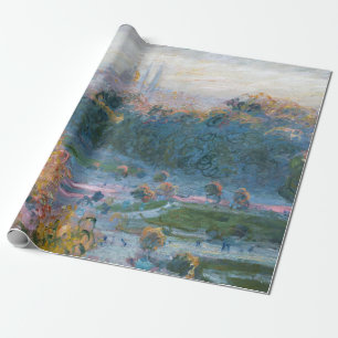 Papel De Presente Claude Monet - Vista das Tuilarias, Estudo