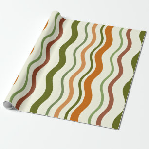Papel De Presente Clay Algae Waves