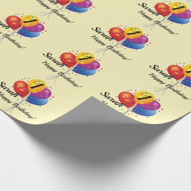 Papel De Presente CLIENTE NOME DO ACORDO DE Aniversário (Ponta)