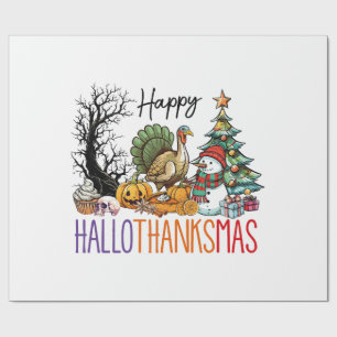 Papel De Presente Clipart Feliz Hallothanksmas