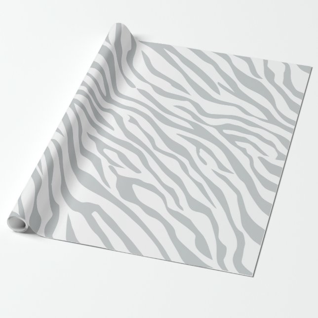 Papel De Presente Clique mágico das listras da zebra para (Desenrolado)