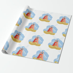 Papel De Presente Clog e Windmill