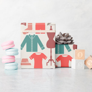 Papel De Presente Clothes Icons Wrapping Paper