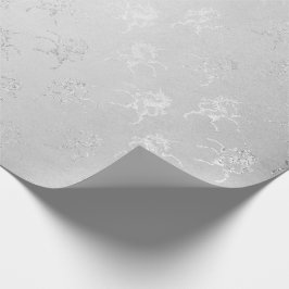 Papel De Presente Clube de Cinzas de Fada Monocromática de Prata do 