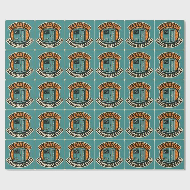 Papel De Presente Clube de Entusiastas de Elevadores – Design Modern (Aberto)