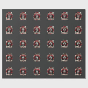 Papel De Presente Clube de Fãs de Terror do Halloween Caveira de Vam