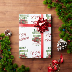 Papel De Presente Clube do Livro de Natal Lê Livros Proibidos