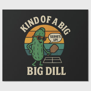 Papel De Presente Clube Social de Pickleball Engraçado Big Dill