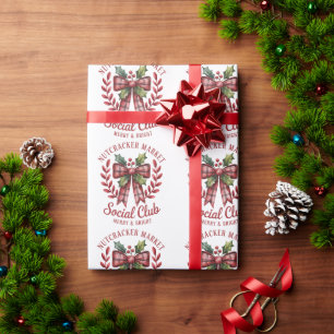 Papel De Presente Clube Social Nutcracker Grupo de Mercado de Compra