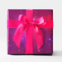 Papel De Presente Cluster de Galáxias de Sobreposição Rosa