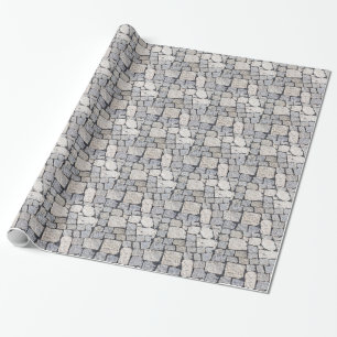 Papel De Presente Cobblestones de uma rua em detalhe