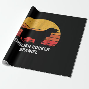 Papel De Presente Cocker Spaniel Vintage English Cocker Spaniel
