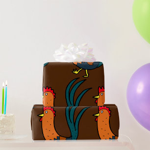 Papel De Presente Cockerel