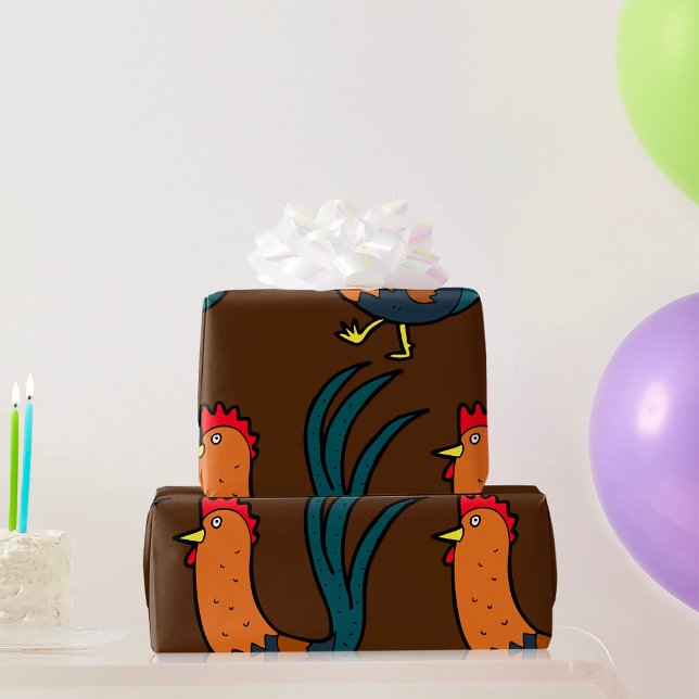 Papel De Presente Cockerel (Criador carregado)