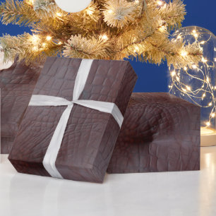 Papel De Presente Coco Crocodilo Faux Leather