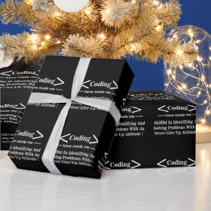 Papel De Presente Codificação Codificador Programador Codificador Co