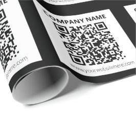 Papel De Presente Código QR editável & Design simples e personalizáv
