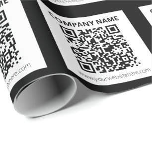 Papel De Presente Código QR editável e Design personalizável simples
