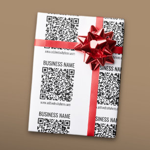 Papel De Presente Código QR Instantâneo (insira a URL do seu site pa