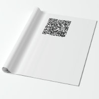 Código QR Personalizável Preto e Branco Abstrato G