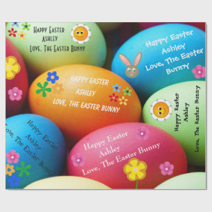 Papel De Presente Coelhinho da Páscoa personalizado