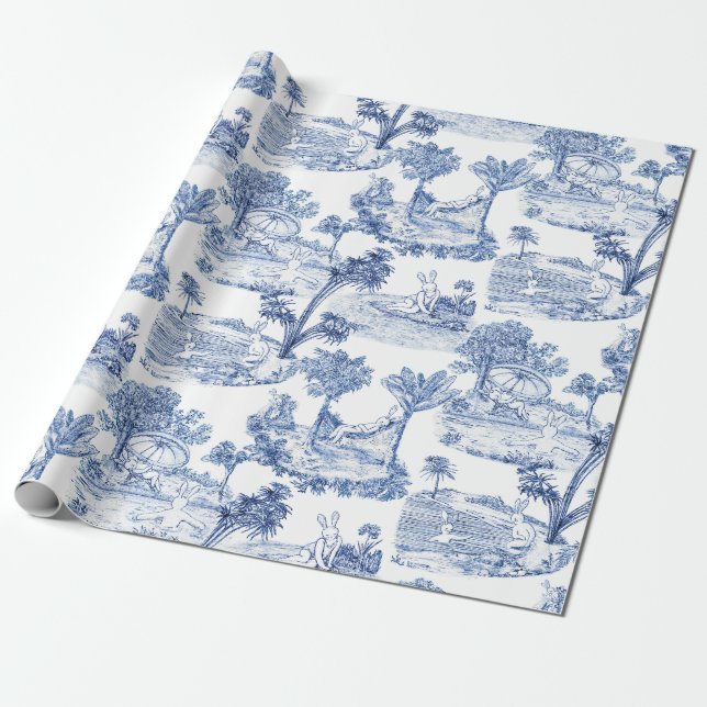 Papel De Presente Coelhinho da Páscoa Sanitário (Desenrolado)