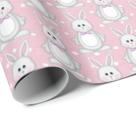 Papel De Presente Coelhinho De Páscoa Em Bolinhas