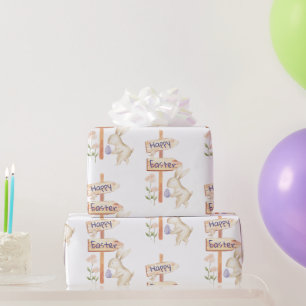 Papel De Presente Coelhinho e Felz pascoa de ovo