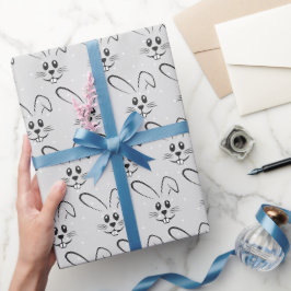 Papel De Presente Coelhinhos Bonitos Em Bolinhas