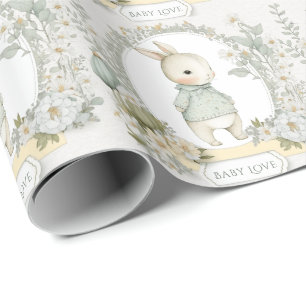 Papel De Presente Coelho Bebê Fofinho Amor