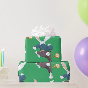 Papel De Presente Coelho Branco Fugindo