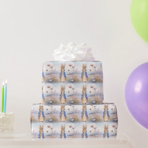Papel De Presente Coelho clássico de jaqueta azul