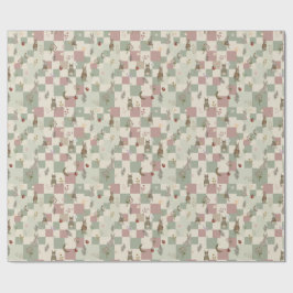 Papel De Presente Coelho da Creche Florestal estilo Cottagecore