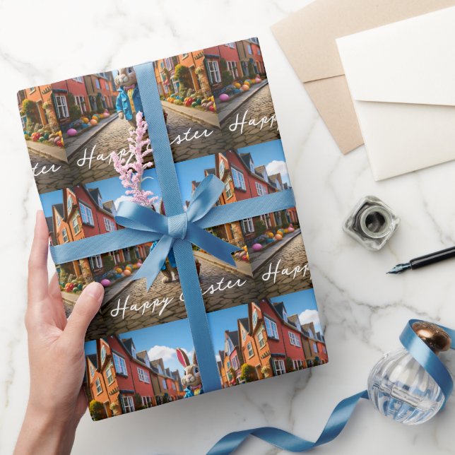 Papel De Presente Coelho da Páscoa (Presentear)