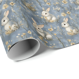 Papel De Presente Coelho da Páscoa de Primavera