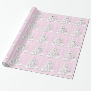 Papel De Presente Coelho de coelho cor-de-rosa