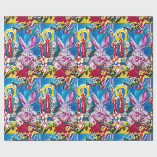 PAPEL DE PRESENTE COELHO DE PINCO, CANDELAS DE NATAL E HOLLIBERRIRES