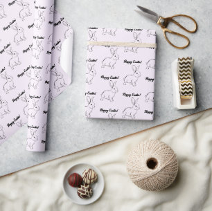 Papel De Presente Coelho Doce, Primavera ou Cartoon de Páscoa